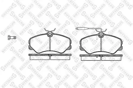 STELLOX 273002SX Колодки торм.передние =262 02=FDB540 Peugeot 405 1.4-1.9D 87-95