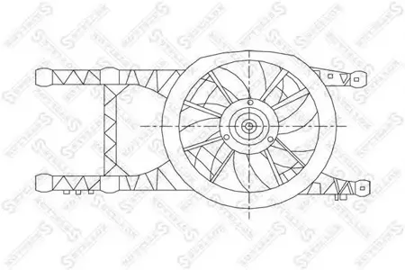 STELLOX 2999012SX Вентилятор охлаждения без рамки Renault Laguna Megane 1.4-2.01.9TDi 93>
