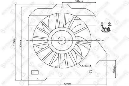 STELLOX 2999108SX Вентилятор охлаждения