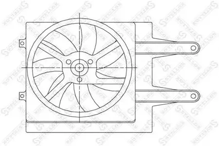 STELLOX 2999258SX Вентилятор охлаждения без кожуха Seat Ibiza , VW Golf Passat Polo 1.4-1.9SDi 88>