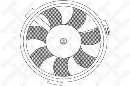 STELLOX 2999334SX Вентилятор охлаждения Audi A6 1.8-2.8 97-05, VW Passat 1.8 00-05