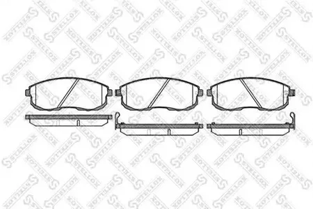 STELLOX 304012SX Колодки торм.передние =293 12=FDB691 Nissan Maxima 2.03.0i 24V 89>200SX 1.8T 91-93
