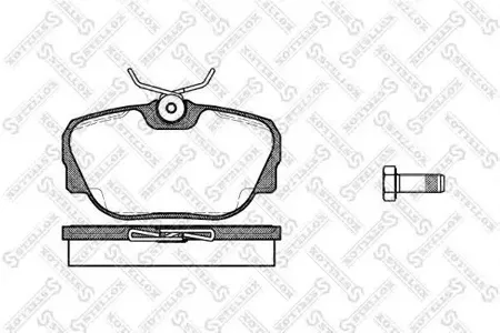 STELLOX 307000SX Колодки торм.передние =296 00=FDB660 BMW E30 1.6i-2.5i2.4DTD 83-94
