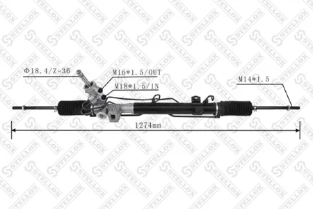 STELLOX 3137333SX Рулевой механизм