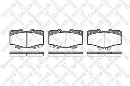 STELLOX 326004SX Колодки торм.передние Toyota Land Cruiser 4.0-4.2TD 90>4 Runner 2.4-3.0TD 87-96