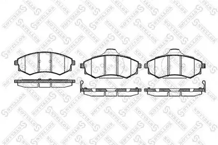 STELLOX 329092SX Колодки торм.передние Hyundai Elantra Sonata 1.6i-2.5i 16V24V 98-01