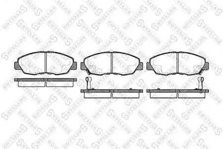 STELLOX 335002SX Колодки торм.передние =324 02=D5080M-01=FO633881 Honda Accord all 90-93CR-V 2.0i 02>