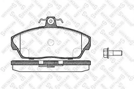 STELLOX 348010SX Колодки торм.передние Land Rover Freelander 1.8i 16V2.0Di 98-00