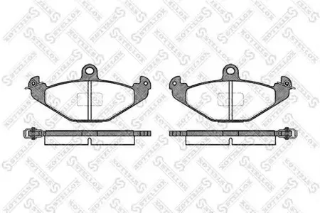 STELLOX 356010SX Колодки торм.задние =345 10=FO625581 Laguna 93-01Safrane 92-00 Espace 96-98R21 86-94