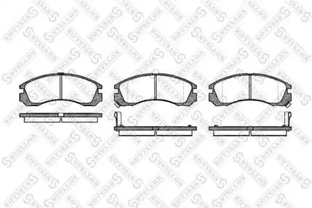 STELLOX 365002SX Колодки торм.передние =354 02=765FDB Mitsubishi Galant 2.02.52.4GDi 89>L200 2.5D 96>