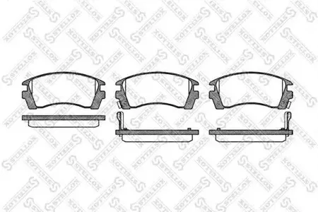 STELLOX 374002SX Колодки торм.передние =363 02=FDB940 Nissan Sunny 1.41.62.0D 91-96100NX 2.0 91-93