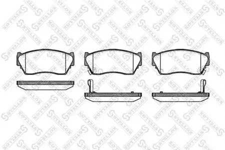 STELLOX 375002SX Колодки торм.передние =364 02=FDB763 Nissan Sunny 1.4-2.0D 91-95100NXSX 1.6-2.0 90-94
