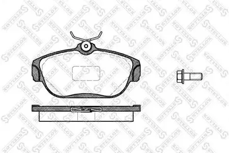 STELLOX 379000SX Колодки торм.передние =368 00=571456B=224811=Y72-836 Volvo 940960 2.0-2.4TD 92-97