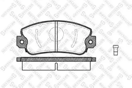 STELLOX 383002SX Колодки торм.передние =372 02=FDB346 Fiat PandaRegataRitmoUno 1.0-1.5 81-93