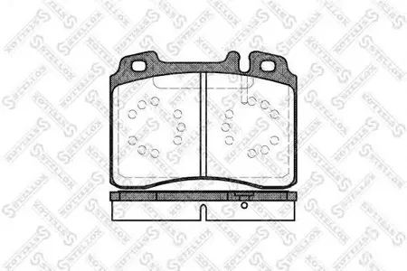 STELLOX 390000SX Колодки торм.передние =379 00=FDB1037 Mercedes W124 3.24.25.0 88-93