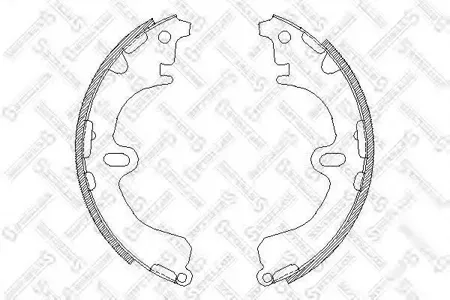 STELLOX 391100SX Колодки торм.барабанные =4380.00=K2311-01=501SBS=362377B=FSB321 Toyota Corolla 1.3-2.0D 87-02
