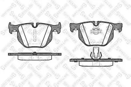 STELLOX 392060SX Колодки торм.задние BMW E60 2.0i-4.5i3.0D 03>