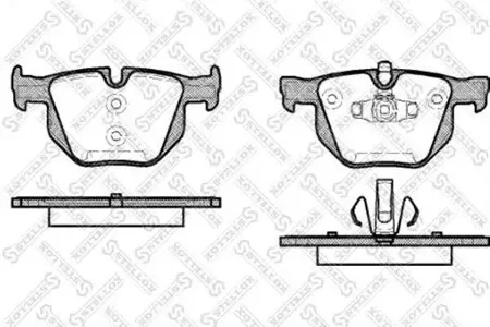 STELLOX 392070SX Колодки торм.задние BMW E90E91 2.53.02.0D 05>