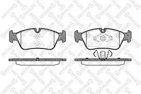 STELLOX 395060SX Колодки торм.передние =384 60 BMW E87E90E91 1.82.0i2.0D 04>