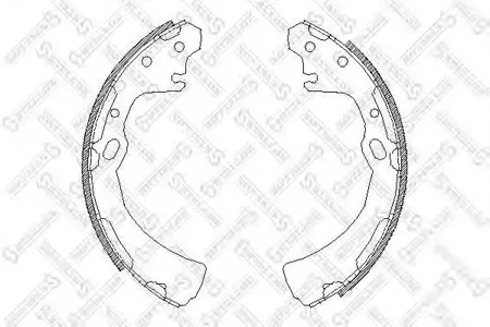 STELLOX 395100SX Колодки торм.барабанные =4384.00=510SBS=K1174-01=FSB282 Nissan Terrano 2.4i3.0i2.7D 87-93