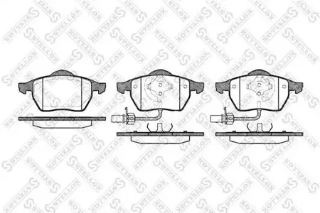 STELLOX 401022BSX Колодки торм.передние Audi A4 1.62.03.02.5TDi 99>A6 1.8-3.01.9TDi2.5TDi 97>