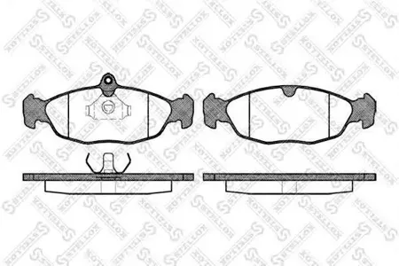 STELLOX 404000SX Колодки торм.передние Opel Vectra A Astra F 1.4i-1.8i1.7DTD 91-98