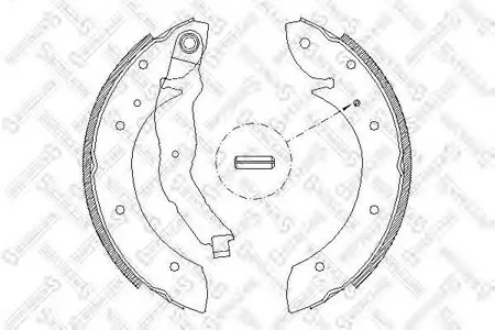 STELLOX 407100SX Колодки торм.барабанные =4396.00=544SBS=362225B=FSB447 BMW E36 1.61.81.8TDTDs 90-98