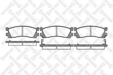 STELLOX 410002SX Колодки торм.задние =PGD553=399 02 Mazda MPV 2.6i 92-96Sentia 2.5i3.0i 92>