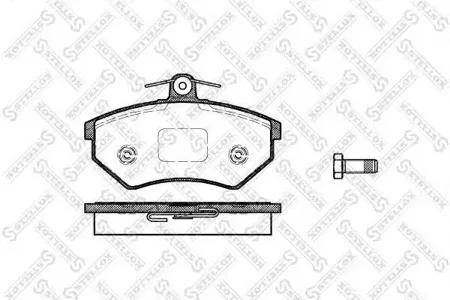 STELLOX 412000SX Колодки торм.передние Chery Amulet QQ Tiggo all 06>