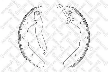 STELLOX 414100SX Колодки торм.барабанные =4403.00=370SBS=361271B=FSB174 VW T2 1.6-1.7TD 85-92