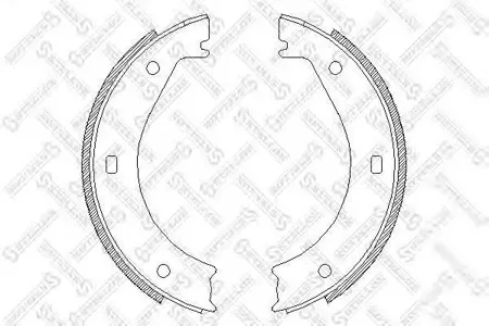 STELLOX 415100SX Колодки торм.барабанные =4404.00=415SBS=361266B=FSB272 ручника BMW E28E34E23E32 all