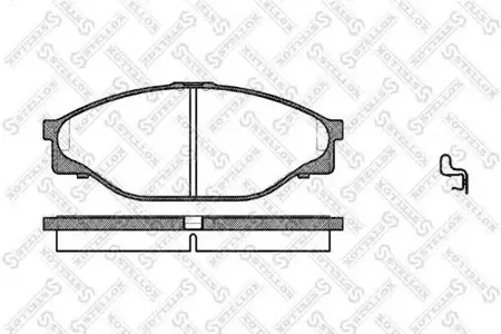 STELLOX 423020SX Колодки торм.передние =412 20=FDB949 Toyota Hi-Ace 2.02.42.4DHi-Lux 2.4D2.4 4WD 90-95