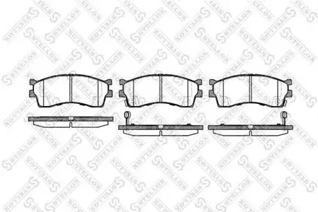 STELLOX 426032SX Колодки торм.передние =415 32=D11126M-01 Kia Clarus 1.8i-2.0i 99-00 Carens 1.8 00-02