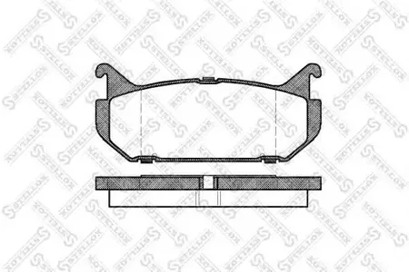 STELLOX 427000SX Колодки торм.задние =416 00=FDB869 Mazda 626 1.8-2.52.0D 92-98 Xedos 6 1.62.0 92>