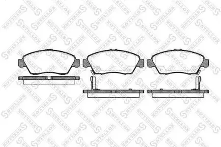 STELLOX 429002BSX Колодки торм.передние Honda Civic 1.41.6 & VT-i & VTEC 91-01CRX 1.6 92-93