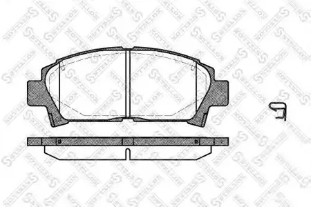 STELLOX 438002SX Колодки торм.передние =427 02=FDB928 Toyota Carina 1.6-2.0D 93-97 Avensis 1.6i-2.0TD 97-00