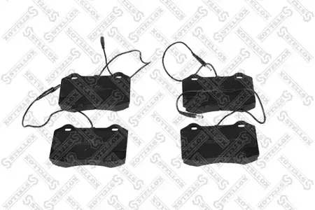 STELLOX 445014BSX Колодки торм.передние 445 014B-SX с антискрип. пластинами Peugeot 406 3.0i & 24V 96>
