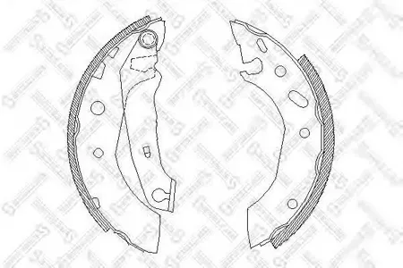STELLOX 518101SX Колодки торм.барабанные =4507.01=586SBS=FSB543 Ford Escort 1.4i 95-96 Fiesta 96-01
