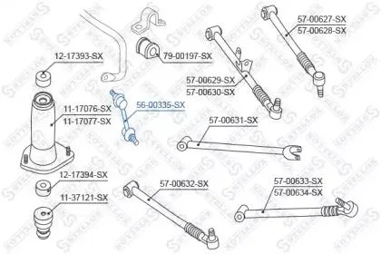 STELLOX 5600335SX Стойка стабилизатора заднего