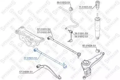 STELLOX 5751033SX Рычаг независимой подвески колеса