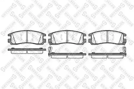 STELLOX 577022BSX Колодки торм.задние 577 022B-SX Opel Sintra 2.2i2.2TDi 96-99, Cadillac Deville 4.5 97>