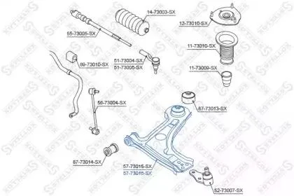 STELLOX 5773016SX Рычаг подвеска колеса