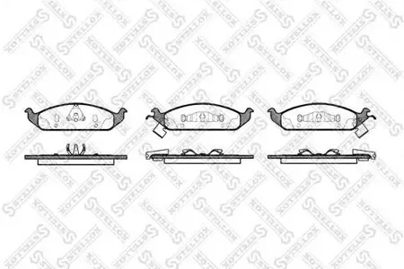 STELLOX 581002BSX Колодки торм.передние =570 02=FDB1254 Chrysler StratusCirrus, Dodge Stratus all 95-02