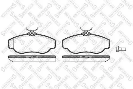 STELLOX 587000SX Колодки торм.передние =576 00=FDB980 Land Rover Discovery 4.0i2.5TD 98>