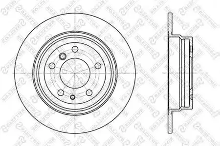 STELLOX 60201520SX Диск торм.задний BMW E34 2.0-3.5 M20-M30M43-M60 87>