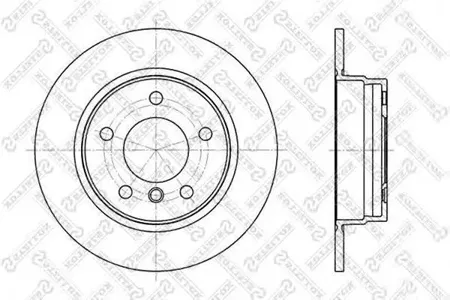 STELLOX 60201525SX Диск торм.задний BMW E36E46 1.6-2.5TDs M40-M54 90>