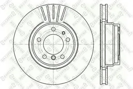 STELLOX 60201534VSX Диск торм.перед. BMW E38 2.5-3.5 M51M52M57M60M62 93>