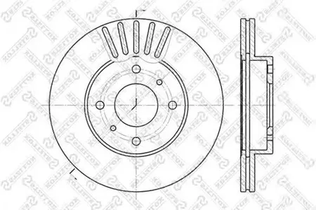 STELLOX 60202231VSX Диск торм.перед. Nissan Primera 1.62.02.0D 88>