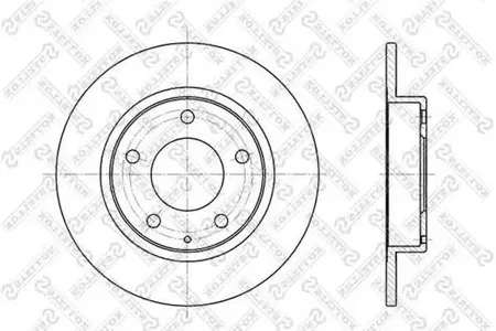 STELLOX 60203228SX Диск торм.задний Mazda 626MX-6 Xedos 6 1.6-2.5 91>