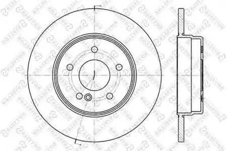 STELLOX 60203340SX Диск торм.задний Mercedes W210 2.0-3.2CDi 93-03